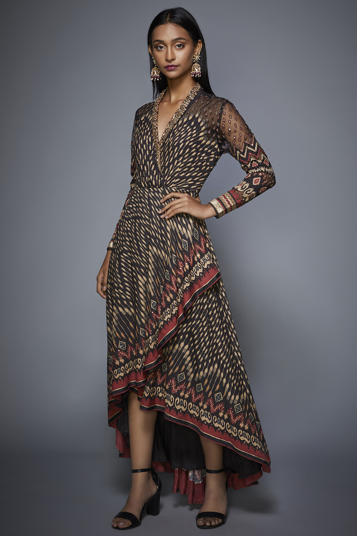 ritu kumar black gown