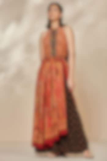 Multi Colored Printed Dress by Ri Ritu Kumar