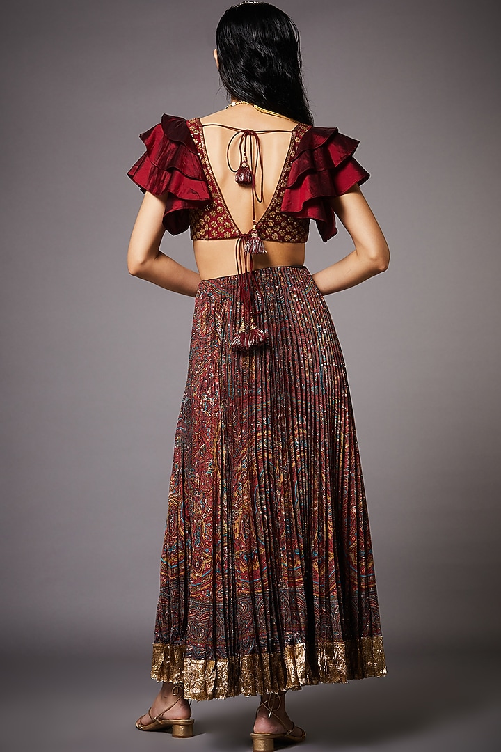 Multi Colored Skirt Set by Ri Ritu Kumar at Pernia's Pop Up Shop