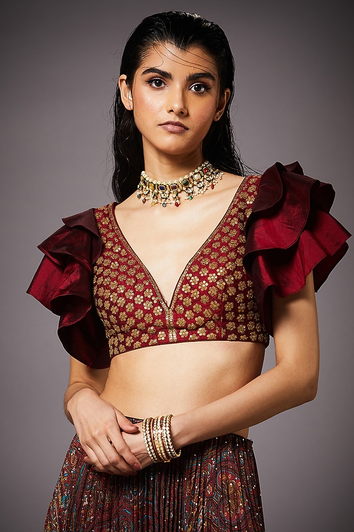 Multi Colored Skirt Set by Ri Ritu Kumar at Pernia's Pop Up Shop