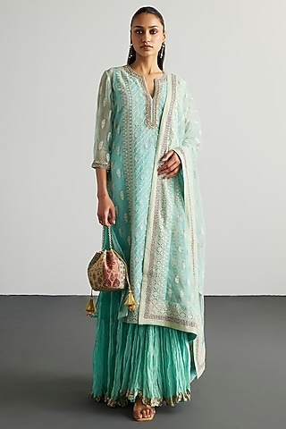 Shop Lucknowi Suits Designs for Women Online from India's Luxury Designers  2026