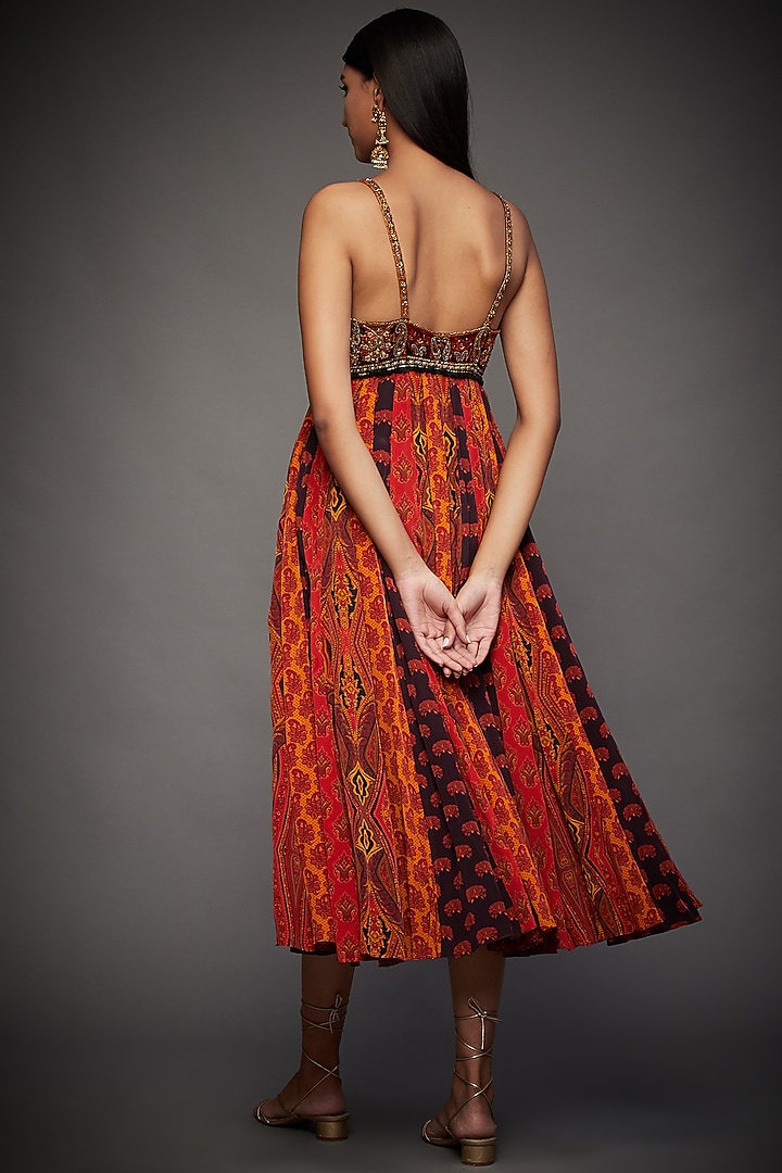 Multi-Colored Printed Dress by Ri Ritu Kumar at Pernia's Pop Up Shop 2026