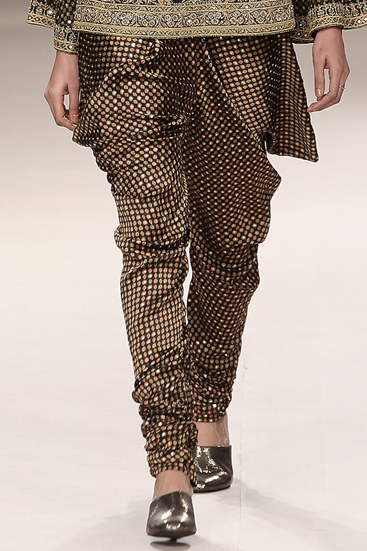 Black Silk Pant Set by Ri Ritu Kumar at Pernia's Pop Up Shop