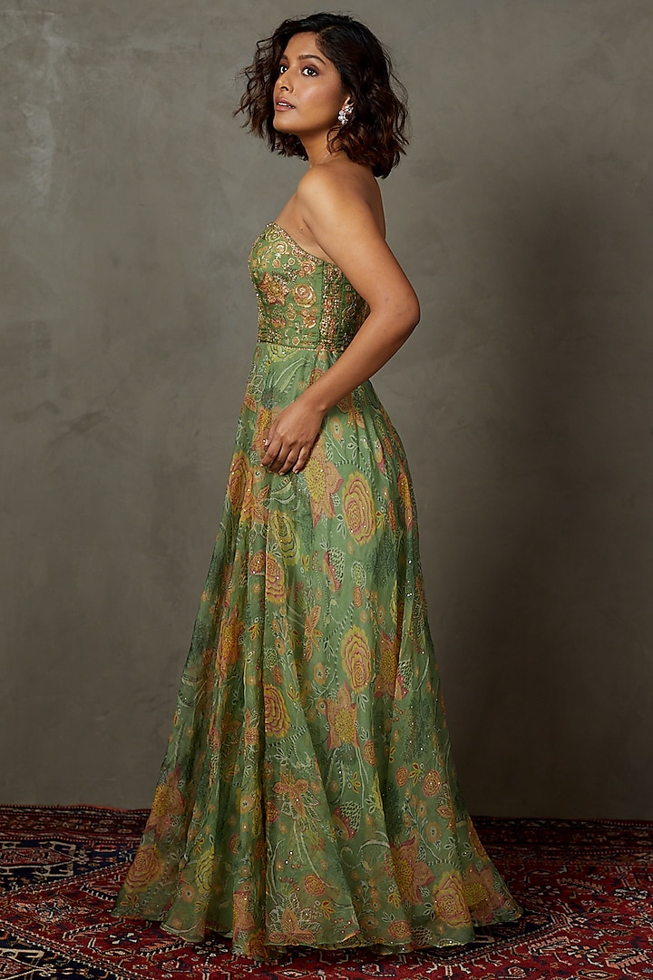 ritu kumar green dress Pernia's Pop Up Shop