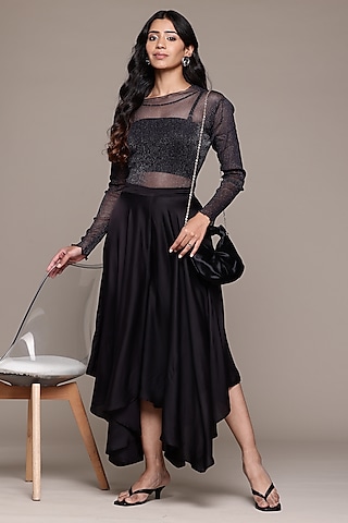 Bollywood Black Flared Pants Buy Bollywood Black Flared Pants Online only at Pernia s Pop Up Shop 2024