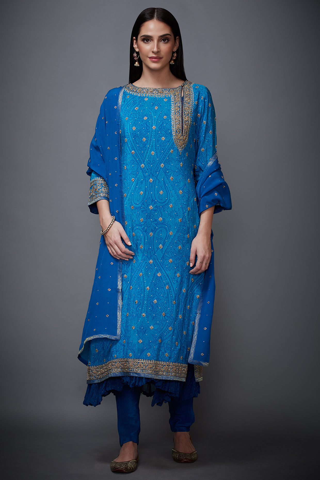 Long churidar online shopping top