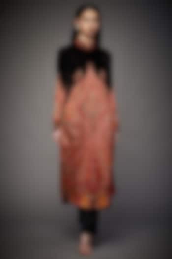 Black & Red Printed Jacket by Ri Ritu Kumar at Pernia's Pop Up Shop