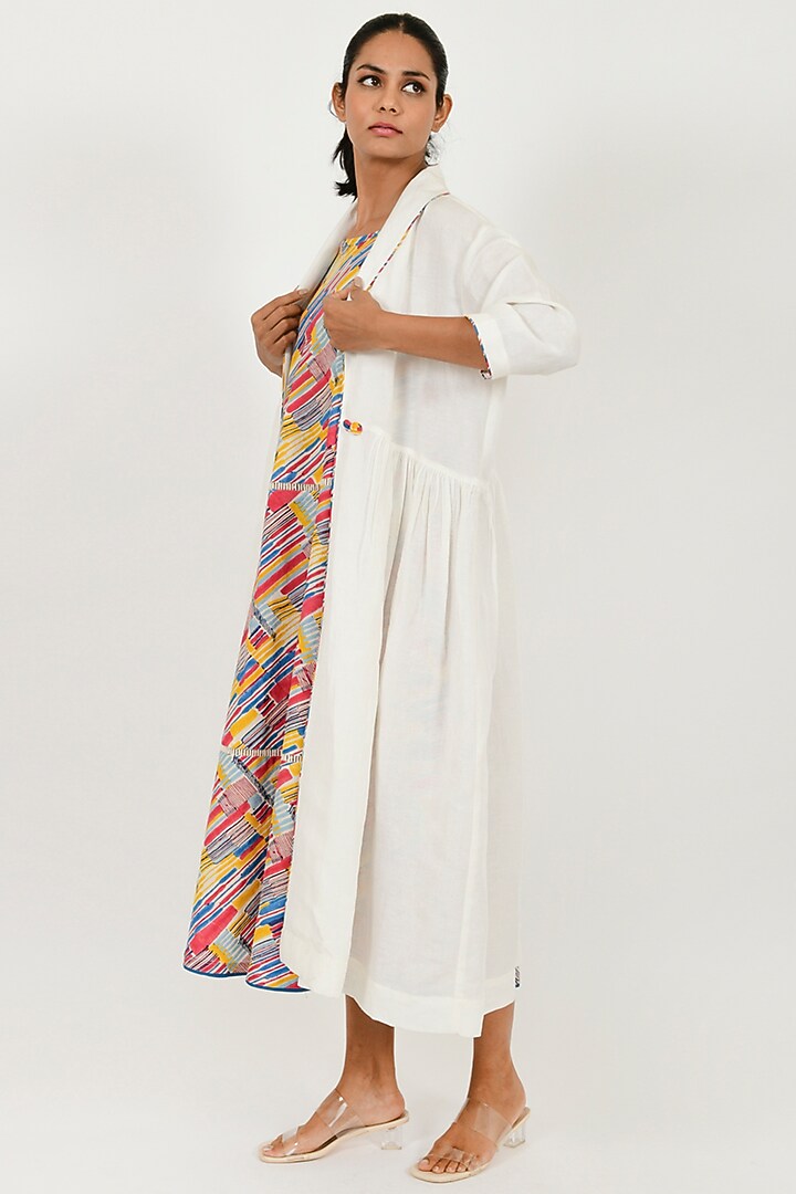 Multi-Colored Organic Cotton Jacket Set by Rias Jaipur at Pernia's Pop Up Shop