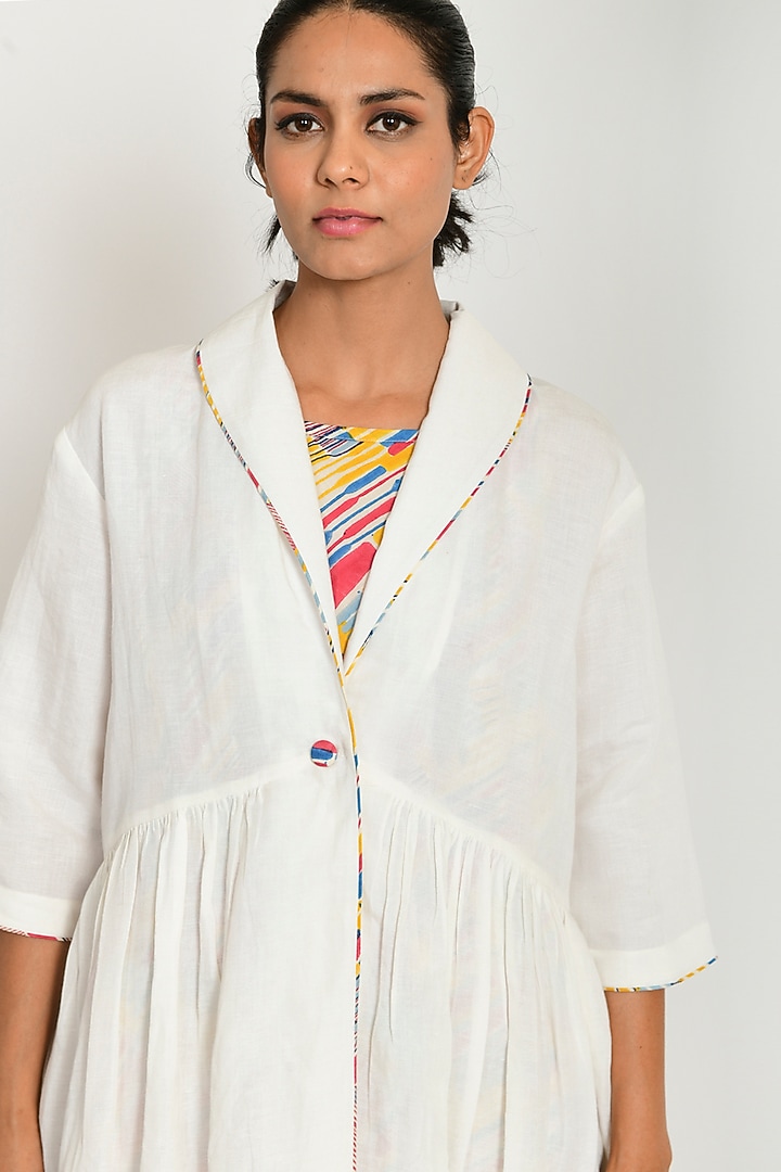 Multi-Colored Organic Cotton Jacket Set by Rias Jaipur at Pernia's Pop Up Shop