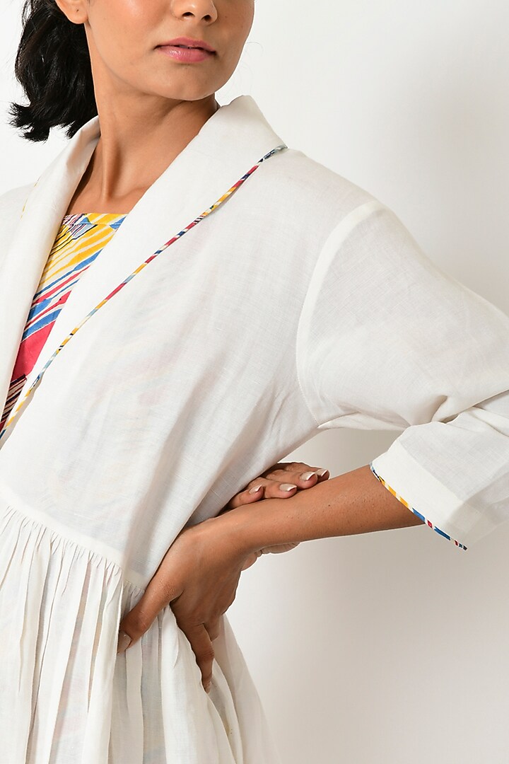 Multi-Colored Organic Cotton Jacket Set by Rias Jaipur at Pernia's Pop Up Shop