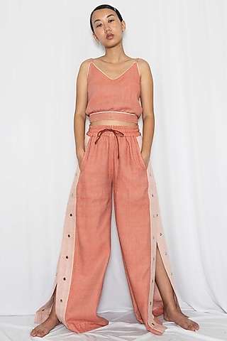 Coral Cotton Denim Co-Ord Set by Rias Jaipur