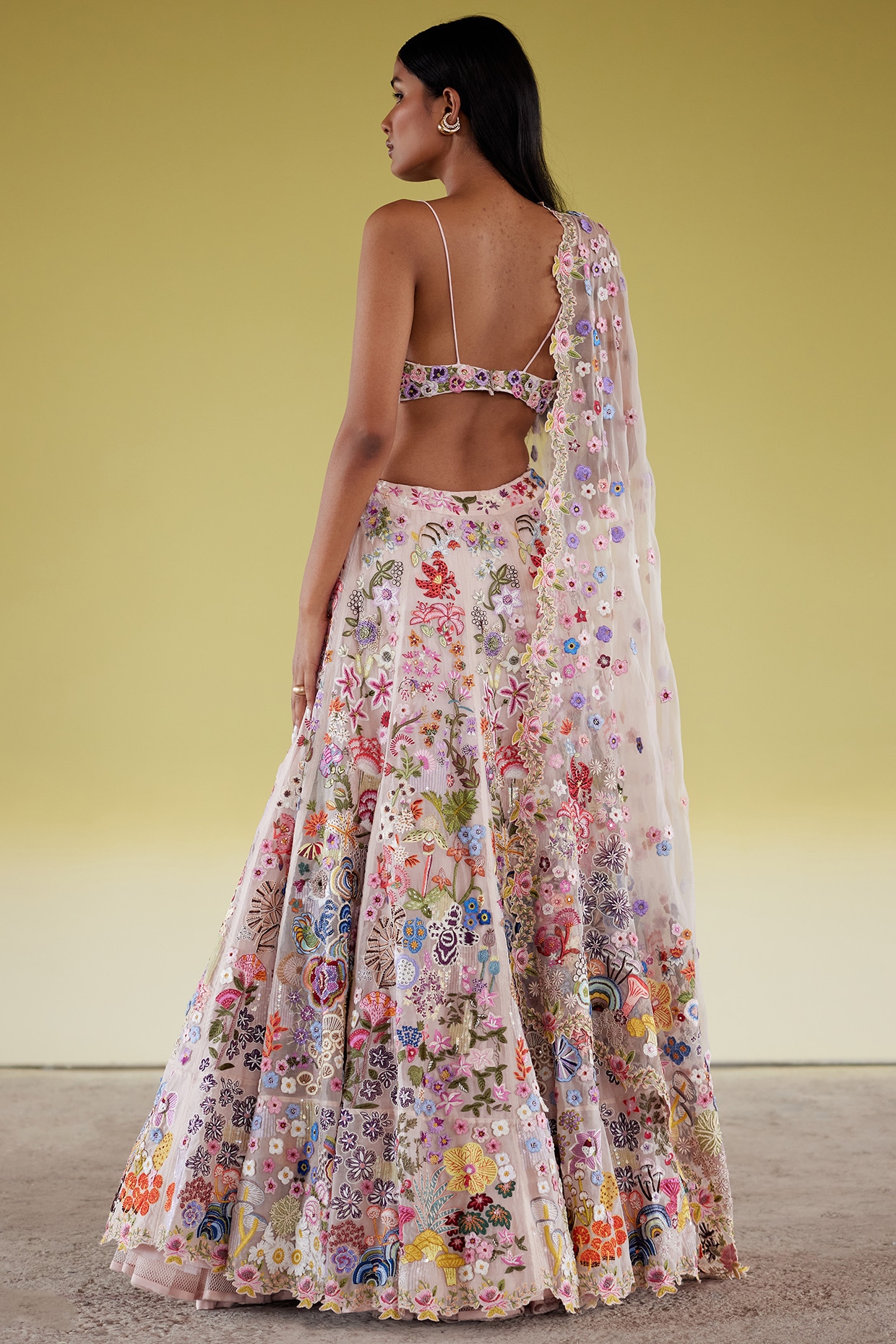 Ivory Sequins Viscose Embroidered Lehenga Set Design by Rahul Mishra at  Pernia's Pop Up Shop 2024