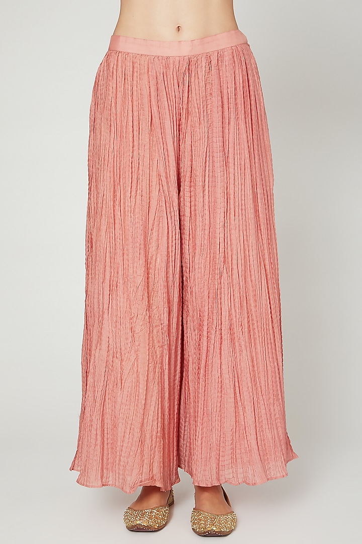 Pink Sequins Embroidered Kurta With Pants by Ria Shah Label at Pernia's Pop Up Shop