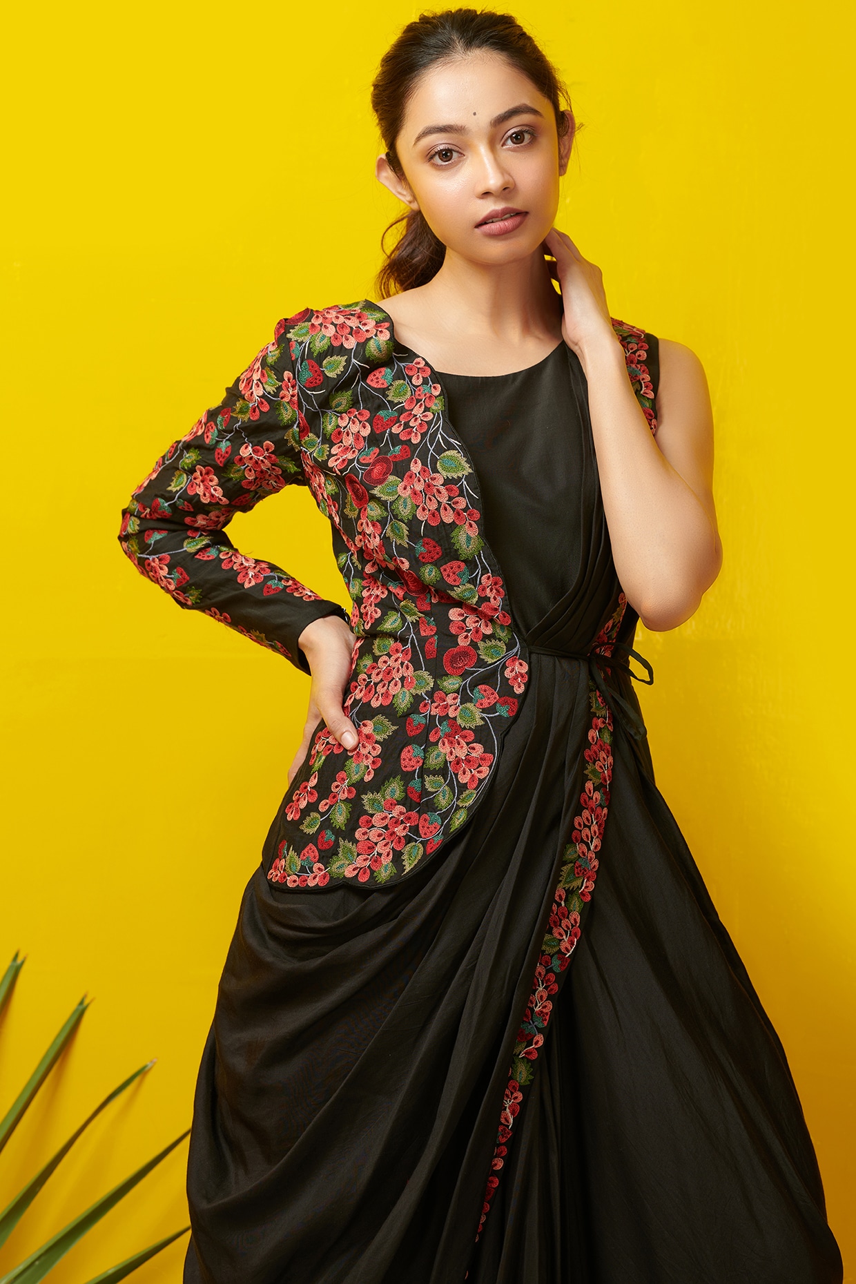 Try out the latest collection on Banarasi silk Pattu dress
