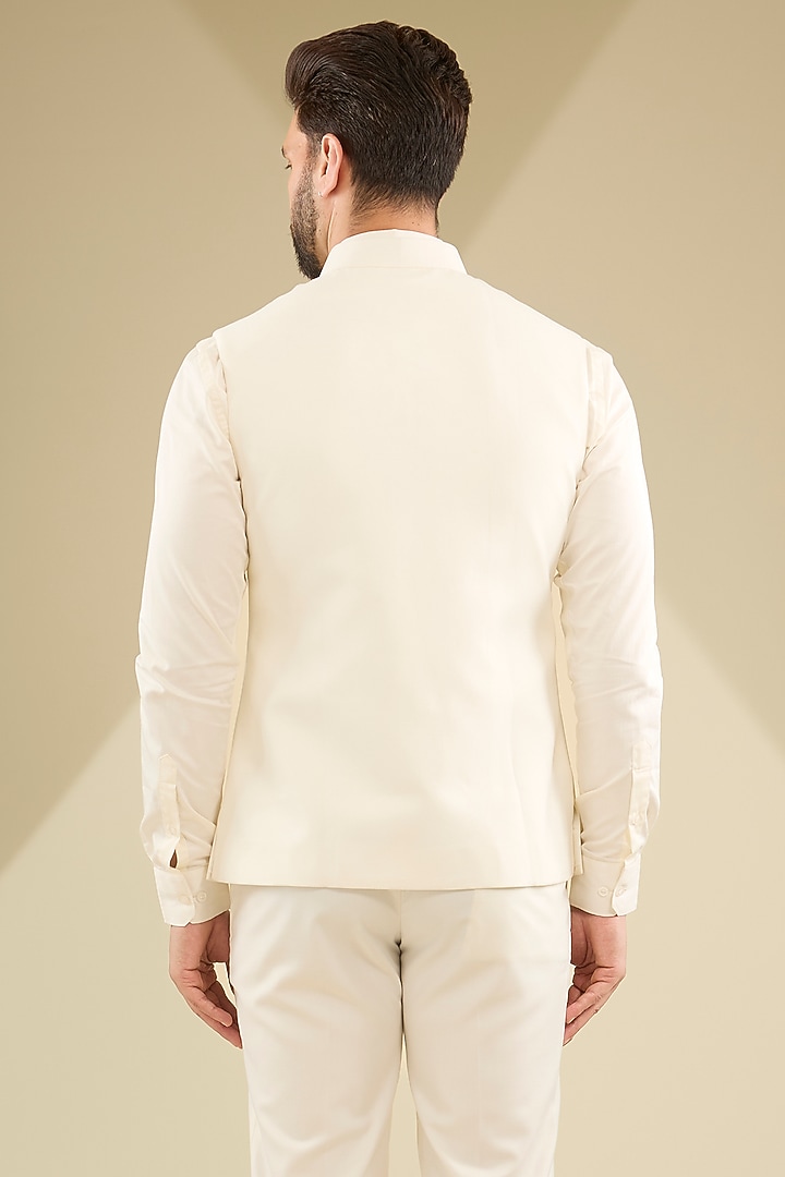 White French Terry Jacket by RNG Safawala Men at Pernia's Pop Up Shop