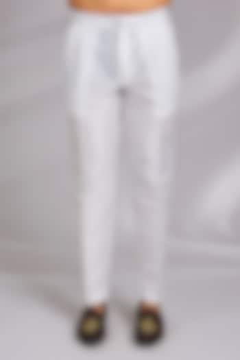 Off-White Dupion Silk Mexican Pants by RNG Safawala Men at Pernia's Pop Up Shop