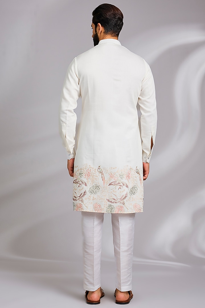 White Jasmine Cotton Embroidered Set-Up