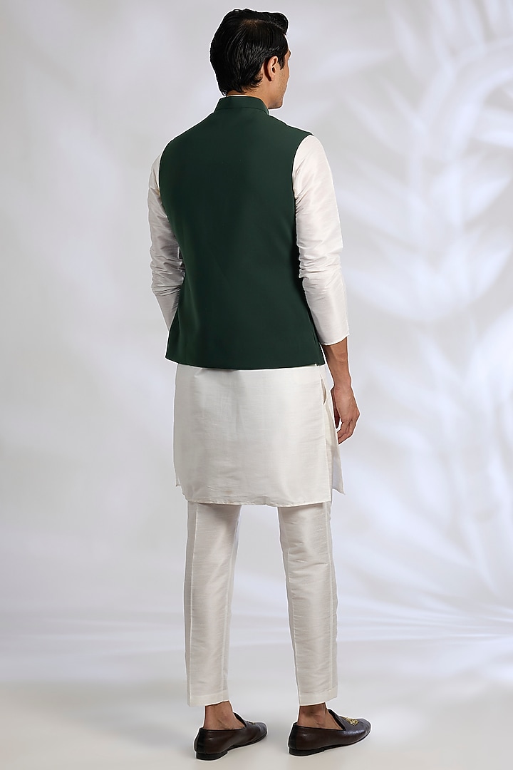 Black French Terry Bundi Jacket by RNG Safawala Men at Pernia's Pop Up Shop