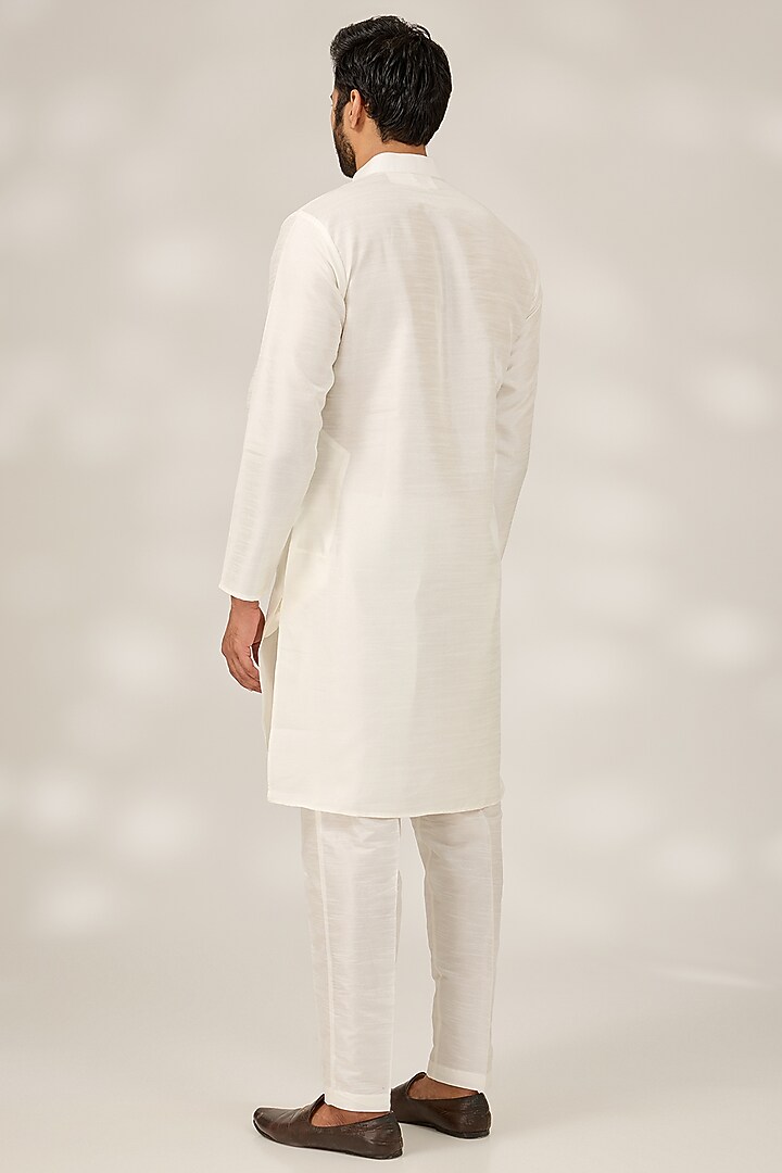 Teal Blue Terry Silk Quilted Nehru Jacket Set by RNG Safawala Men at Pernia's Pop Up Shop
