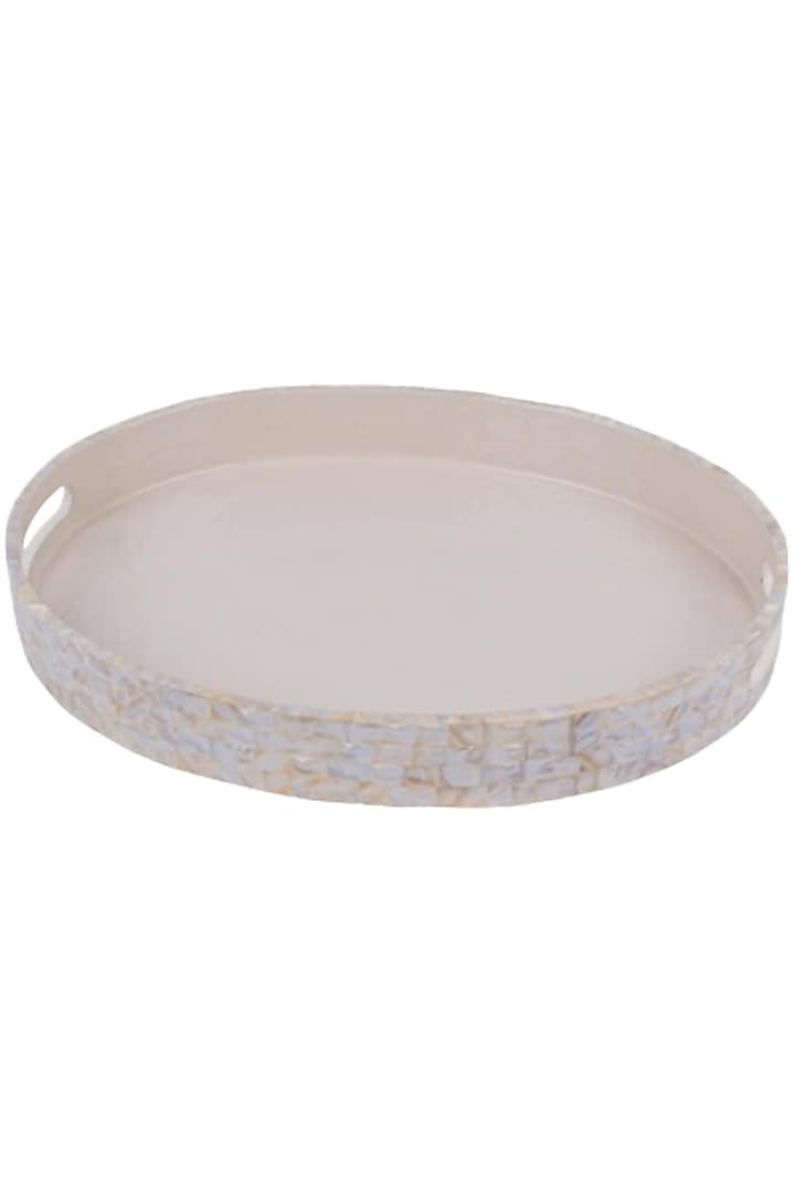 Ivory Wood & Mother Of Pearl Inlay Tray by Ratios at Pernia's Pop Up Shop