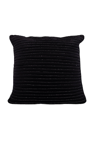 Black Tesco Ginger Premium Corduroy Cushion Cover by Ratios