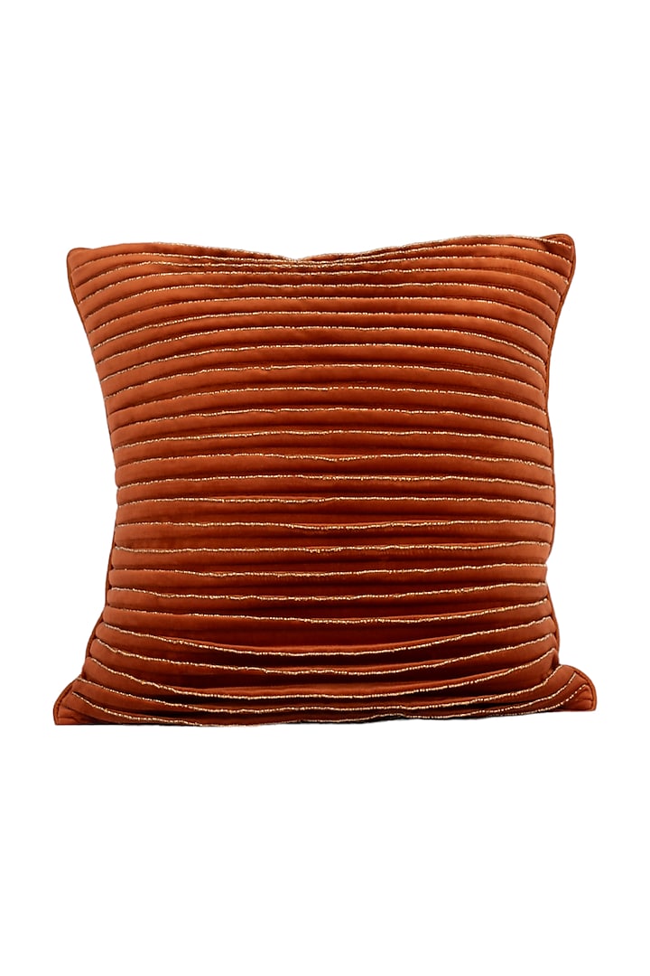 Orange Tesco Ginger Premium Corduroy Cushion Cover by Ratios