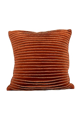Orange Tesco Ginger Premium Corduroy Cushion Cover by Ratios