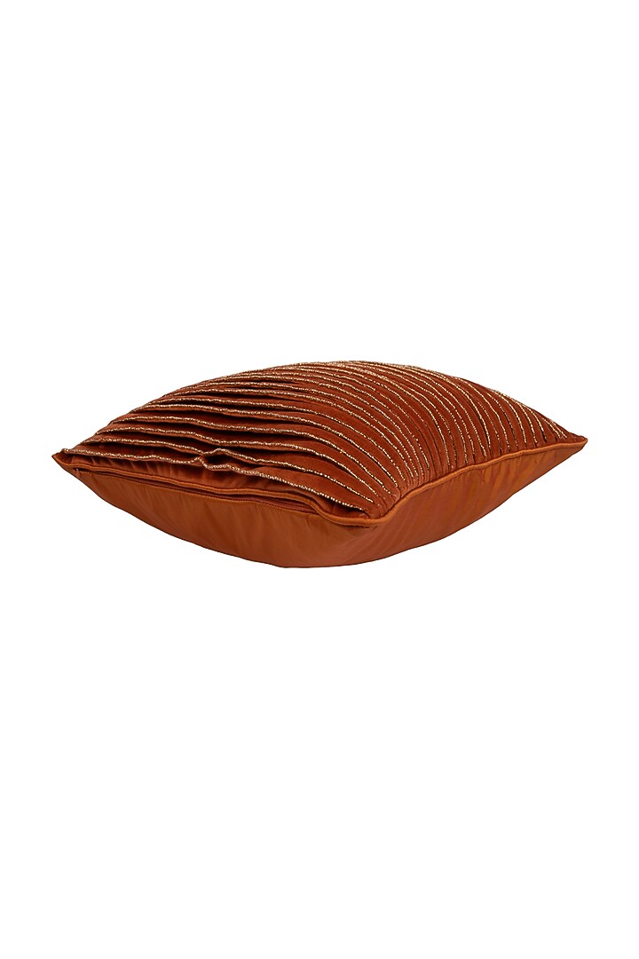 Orange Tesco Ginger Premium Corduroy Cushion Cover by Ratios at Pernia's Pop Up Shop