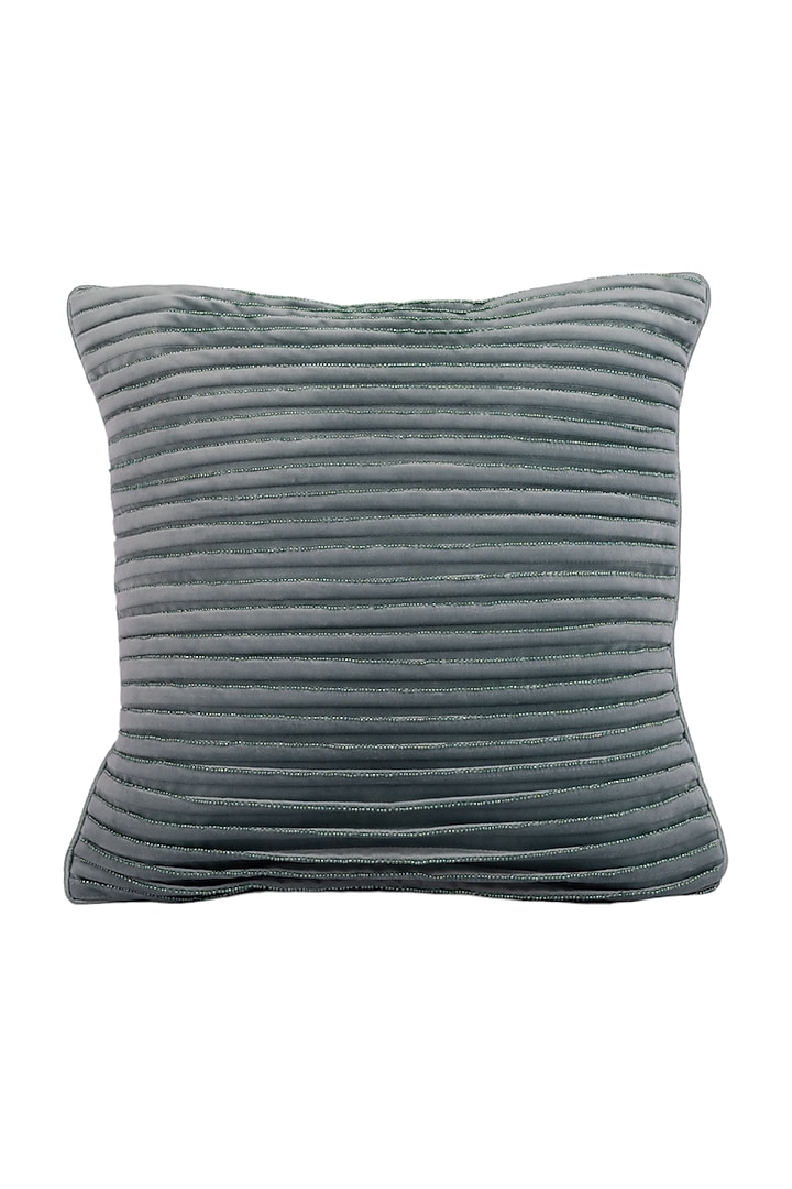 Grey Tesco Ginger Premium Corduroy Cushion Cover by Ratios at Pernia's Pop Up Shop