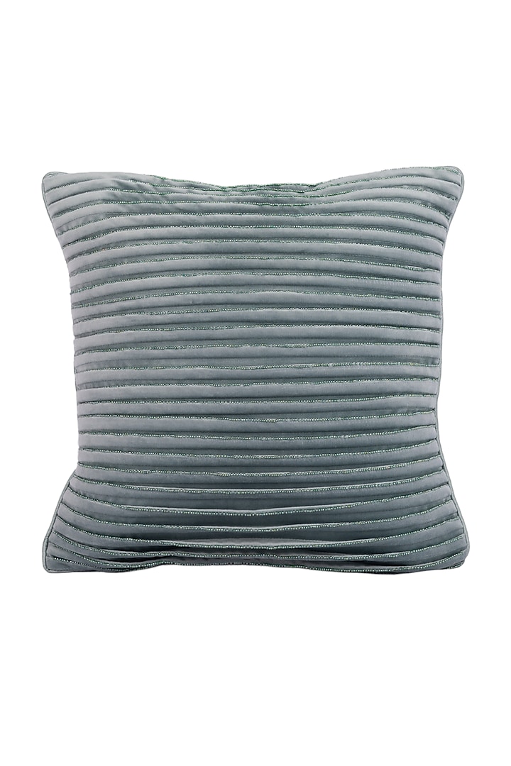 Grey Tesco Ginger Premium Corduroy Cushion Cover by Ratios at Pernia's Pop Up Shop