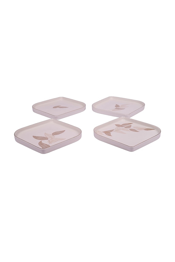 White Porcelain Floral Platter by Ratios at Pernia's Pop Up Shop