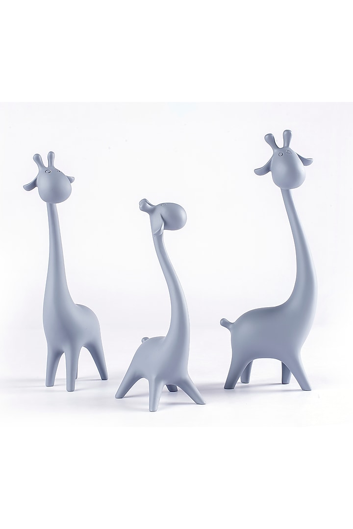Grey Fibre Deer Showpiece Set by Ratios at Pernia's Pop Up Shop