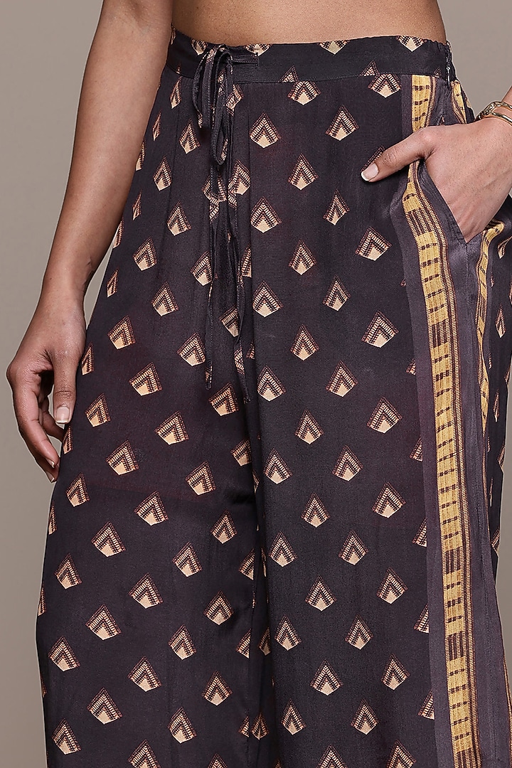 Brown Viscose Crepe Co-Ord Set by Ritu Kumar at Pernia's Pop Up Shop