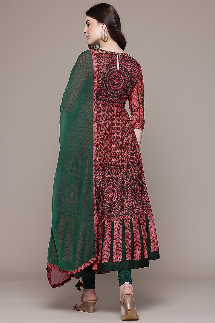 Green Cotton Voile Kurta Set by Ritu Kumar at Pernia's Pop Up Shop
