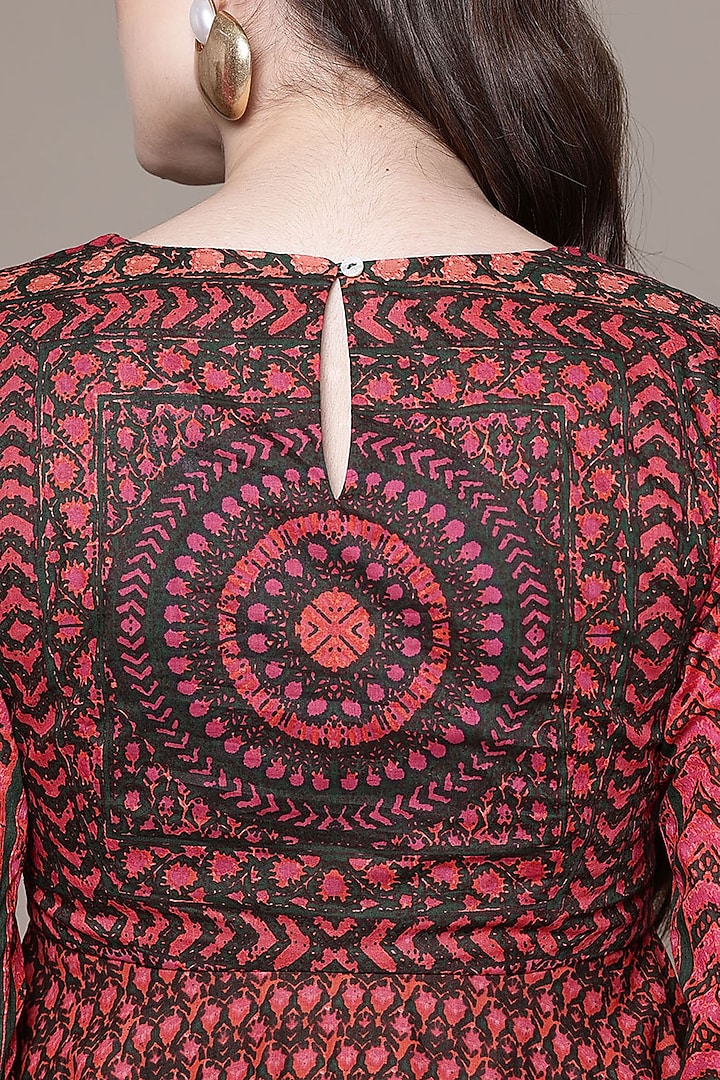 Green Cotton Voile Kurta Set by Ritu Kumar at Pernia's Pop Up Shop