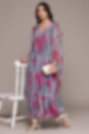 Purple Viscose Chinon Kaftan by Ritu Kumar at Pernia's Pop Up Shop