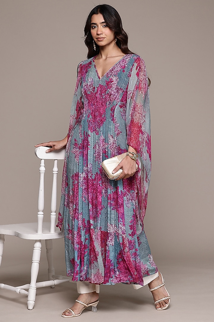 Purple Viscose Chinon Kaftan by Ritu Kumar at Pernia's Pop Up Shop
