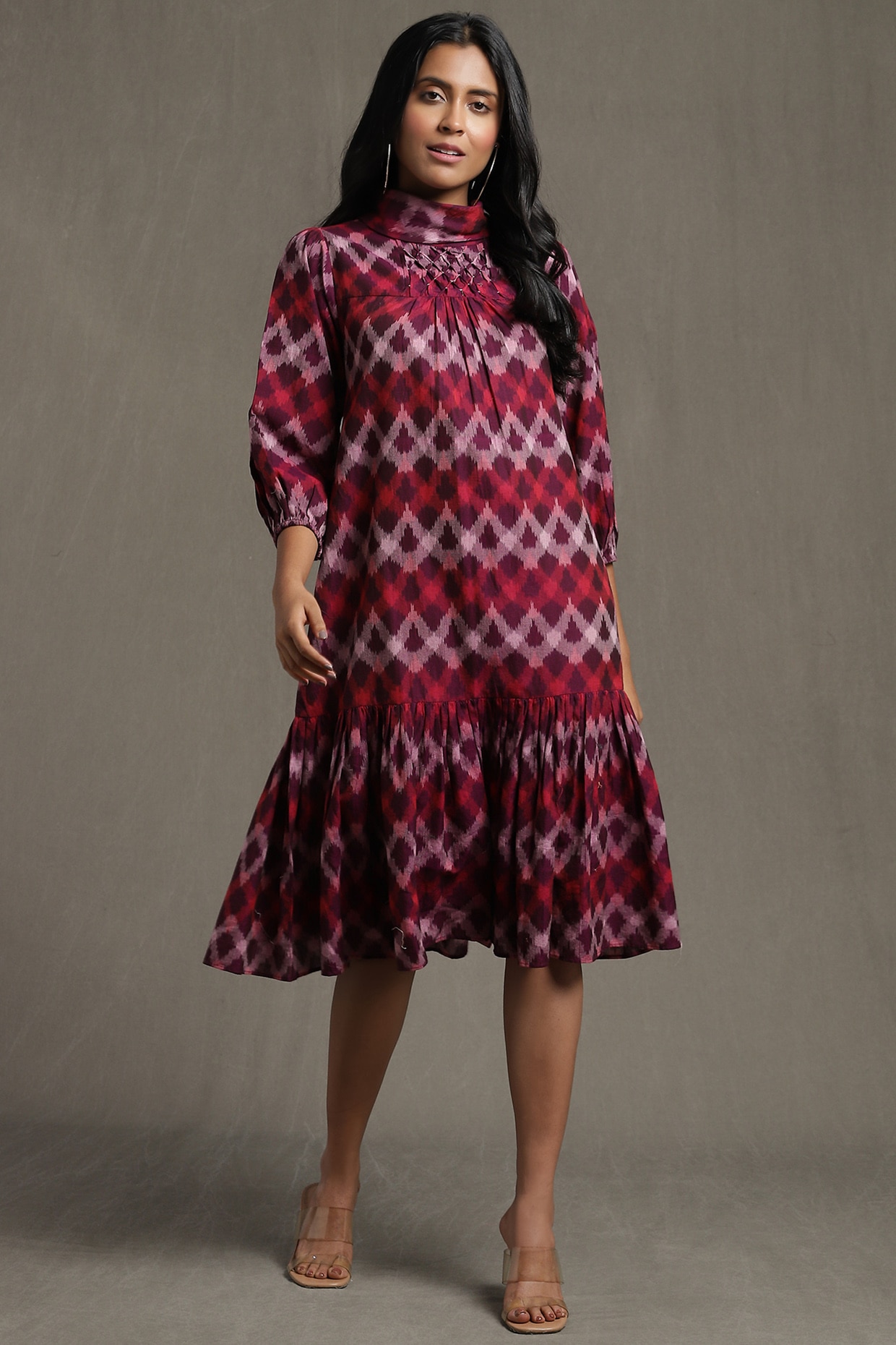 Ikat cotton outlet dress designs