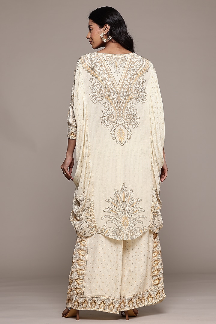 Beige Viscose Kurta Set by Ritu Kumar at Pernia's Pop Up Shop