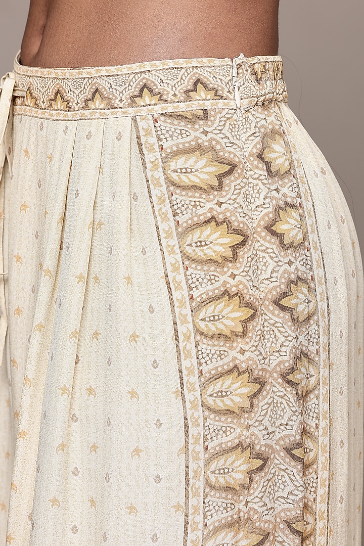 Beige Viscose Kurta Set by Ritu Kumar at Pernia's Pop Up Shop