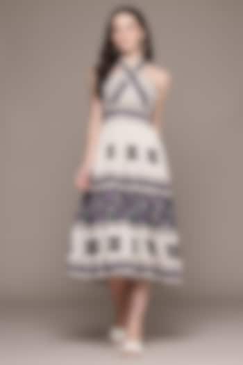 Off-White Cotton Summer Dress by Ritu Kumar at Pernia's Pop Up Shop