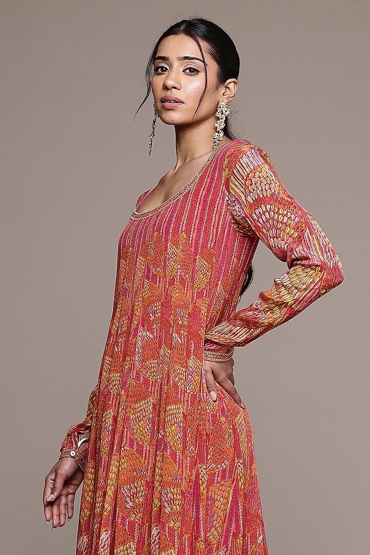 Rust Viscose Kurta Set by Ritu Kumar at Pernia's Pop Up Shop