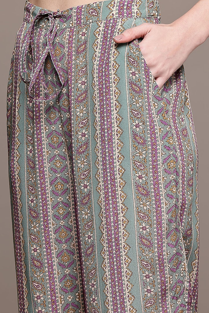 Teal Viscose Kurta Set by Ritu Kumar at Pernia's Pop Up Shop