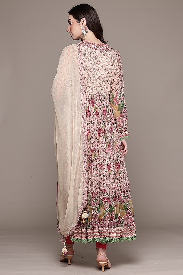 Beige Viscose Kurta Set by Ritu Kumar at Pernia's Pop Up Shop