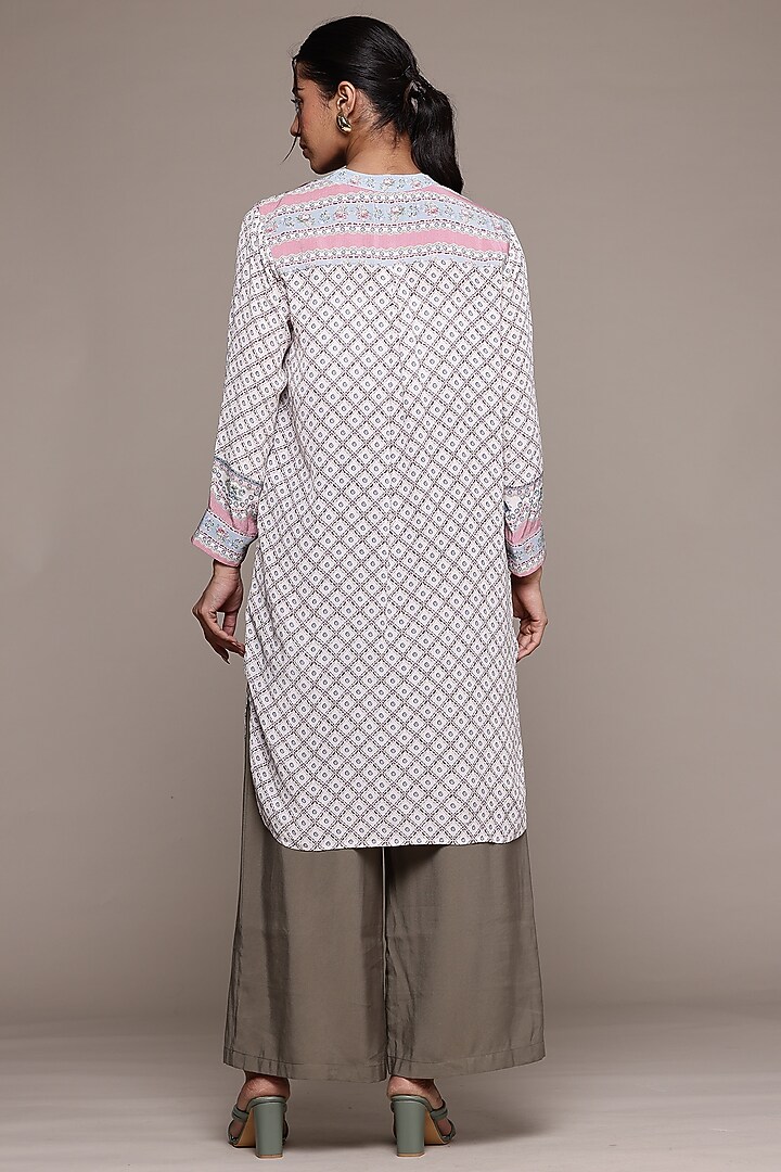 Pink Viscose Shirt by Ritu Kumar at Pernia's Pop Up Shop