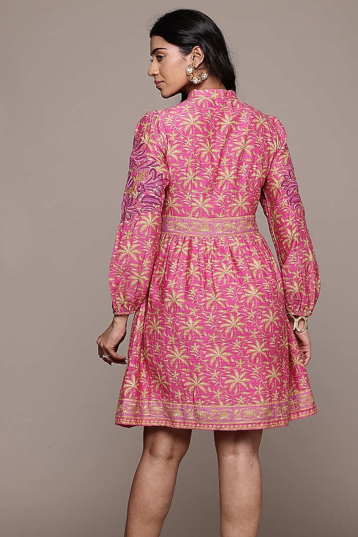 Pink Cotton & Silk Summer Dress by Ritu Kumar at Pernia's Pop Up Shop