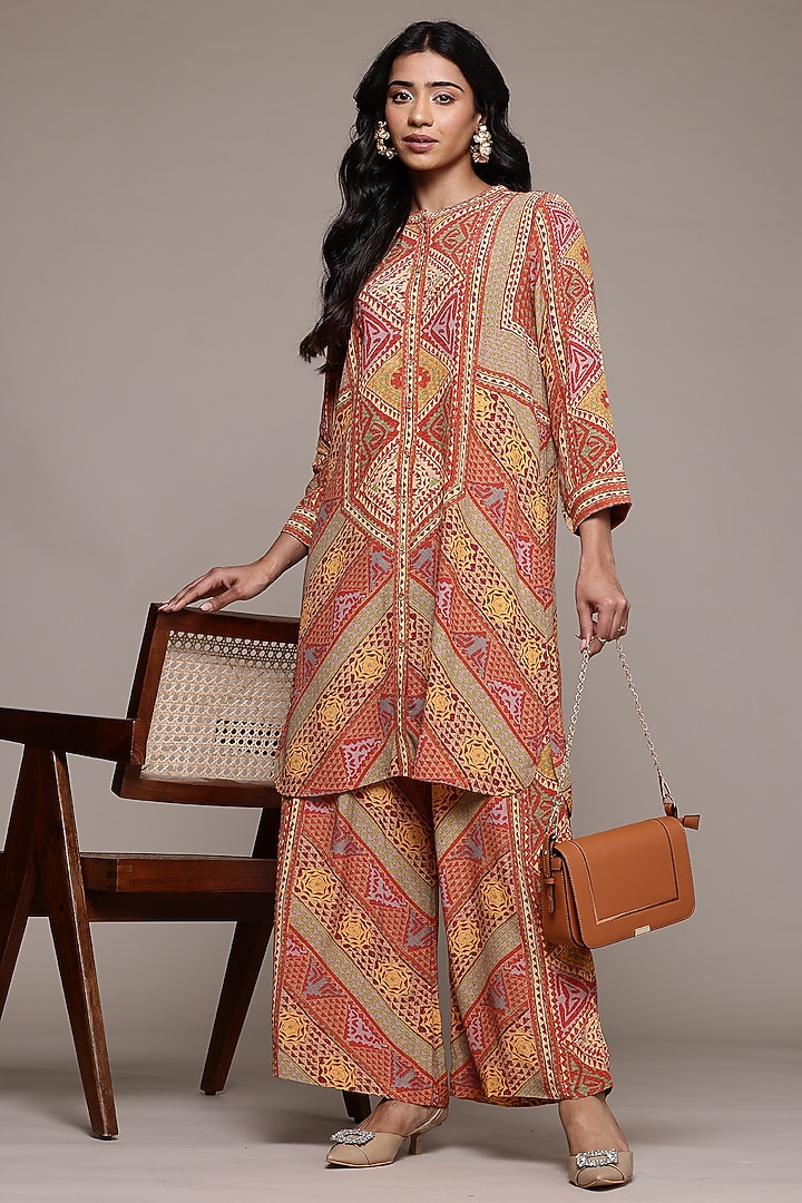 Rust Viscose Co-Ord Set by Ritu Kumar at Pernia's Pop Up Shop