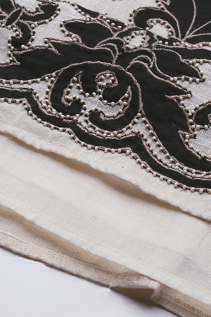 Ecru Cotton Slub A-Line Maxi Summer Dress by Ritu Kumar at Pernia's Pop Up Shop