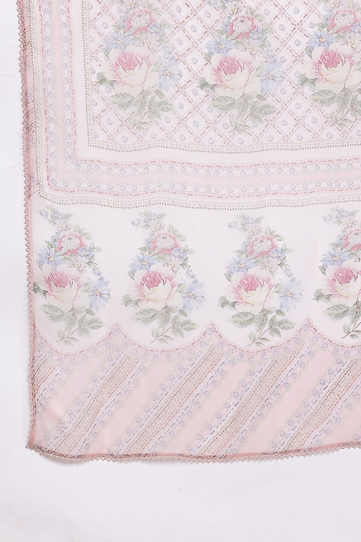 Pink Viscose Crepe Digital Printed Kurta Set by Ritu Kumar at Pernia's Pop Up Shop