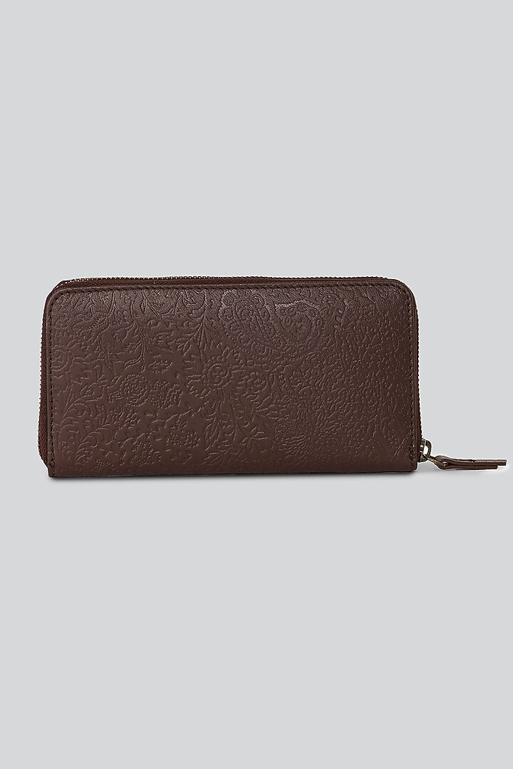 Maroon Printed Wallet by Ritu Kumar at Pernia's Pop Up Shop